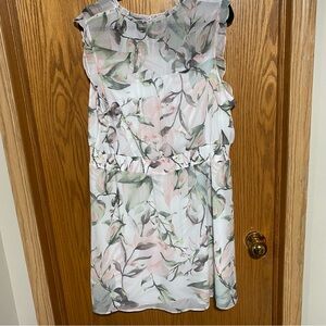 Plus size floral dress